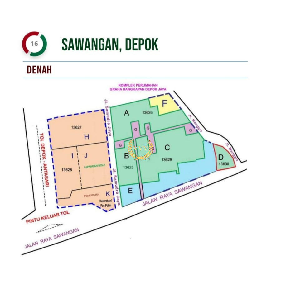 Kavling Dibawah NJOP luas di Sawangan Depok - View 1