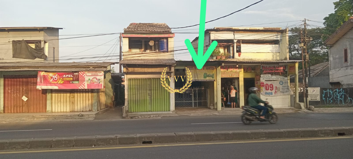 Rumah + kontrakan pinggir jalan raya Cinangka Ciputat  - View 1